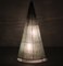 Large Brutalist Glass Cone Floor Lamp 4