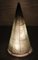 Large Brutalist Glass Cone Floor Lamp 7