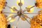 Lampada a sospensione Sputnik Mid-Century in ottone, anni '70, Immagine 4