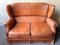 Leather Living Room Set, 1950s, Set of 3 4