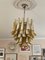 Large Amber Murano Glass Chandelier 1