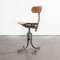 French Bienaise Swivelling Atelier or Desk Chair, 1960s, Image 1