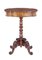 19th Century Carved Flame Mahogany Side Table 8