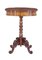 19th Century Carved Flame Mahogany Side Table, Image 3