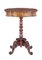 19th Century Carved Flame Mahogany Side Table 1