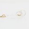 French Modern 18 Karat Gold Chain & Glass and Gold Glitter Pendant, Image 3