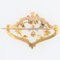 Spilla in oro giallo 18 carati con perle naturali e rubini, Francia, inizio XX secolo, Immagine 5