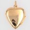 20th Century French 18 Karat Rose Gold Heart Shaped Pendant, Image 4