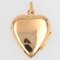 Ciondolo a forma di cuore in oro rosa 18 carati, Francia, XX secolo, Immagine 4