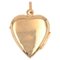 20th Century French 18 Karat Rose Gold Heart Shaped Pendant 1