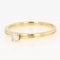 Modern 18 Karat Yellow Gold & Diamond Solitaire Ring 4