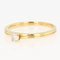 Modern 18 Karat Yellow Gold & Diamond Solitaire Ring, Image 4