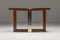 Post-Modern Bamboo & Brass Console Table, 1960s, Image 4