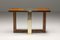 Post-Modern Bamboo & Brass Console Table, 1960s, Image 3
