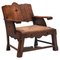 Wooden Lounge Chair, 1920s, Image 1