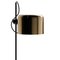 Limited Edition Coupé Floor Lamp in Gold by Joe Colombo for Oluce, Image 2