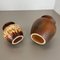 Multi-Color Pottery Fat Lava Vases from Scheurich, Germany, 1970s, Set of 2 12