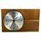 Vintage Hollywood Regency Teak Table Clock from Junghans Uhren, Germany, 1960s 1
