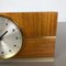 Vintage Hollywood Regency Teak Table Clock from Junghans Uhren, Germany, 1960s 7