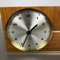 Vintage Hollywood Regency Teak Table Clock from Junghans Uhren, Germany, 1960s 13