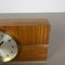 Reloj de mesa Hollywood Regency vintage de teca de Junghans Uhren, Germany, años 60, Imagen 5