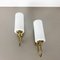 Italian Brass Wall Light Sconces, Italy, 1950s, Set of 2 8