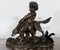 Peiffer, L'enfant et le chien, siglo XIX, Escultura de bronce, Imagen 4