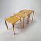 Tables Gigognes en Teck par EW Bach pour Møbelfabrikken Toften, Danemark, 1960s, Set de 3 7