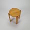 Mid-Century Pinewood Stool, 1960s, Image 9