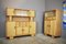 Highboards in Honeycombed Beech, 1950s, Set of 2, Image 1