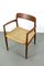 Modell 56 Esszimmerstuhl aus Teak & Papierkordel von Niels Otto Møller für JL Møllers, 1960er 1