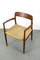 Teak and Papercord Model 56 Dining Chair by Niels Otto Møller for J.L. Møllers, 1960s, Image 1
