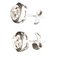 White Gold 18k Diamond Stud Earrings, Image 10