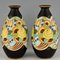 Vases Artt Déco en Céramique de Boch Frères Keramis, 1930, Set de 2 3