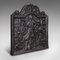 Antique English Cast Iron Relief Fire Back, Image 2