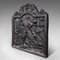 Antique English Cast Iron Relief Fire Back, Image 3