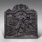Antique English Cast Iron Relief Fire Back, Image 1