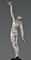 Pierre Le Faguays, Akt mit Taube Liebesbotschaft, Art Deco Bronze Skulptur 10