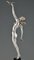 Pierre Le Faguays, Akt mit Taube Liebesbotschaft, Art Deco Bronze Skulptur 12
