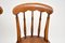 Antique Solid Elm Dining or Side Chairs, Set of 2, Image 6