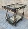 19th Century French Table Iron Bar Cart with Wheels 14