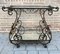 19th Century French Table Iron Bar Cart with Wheels, Image 8