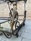 19th Century French Table Iron Bar Cart with Wheels 4