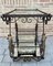 19th Century French Table Iron Bar Cart with Wheels 3