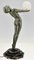 Art Deco Lamp Standing Nude with Globe by Max Le Verrier, 1928, Image 10