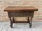 Early 20th Century Spanish Walnut Side Table, Image 2