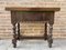 Early 20th Century Spanish Walnut Side Table, Image 1