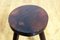 Vintage Solid Beech Stool, 1930s 5