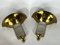 Large Vintage Italian Brass Sconces, 1970s, Set of 2 11