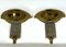 Large Vintage Italian Brass Sconces, 1970s, Set of 2 17